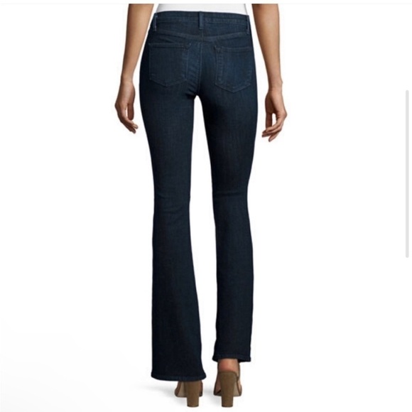 J Brand Charlotte Dark Wash Embellished Bootcut Jeans Denim Size 25 - Picture 3 of 10